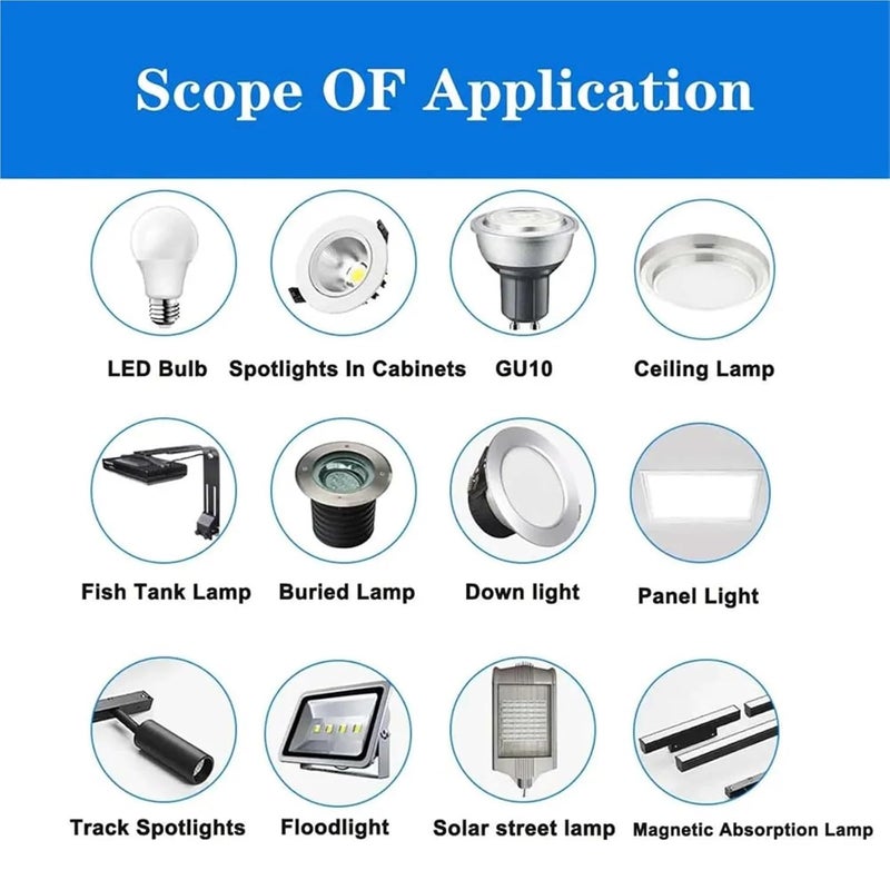 سائق LED 7 20W DC 6 20V 900mA لوحة PCB إمداد طاقة الإضاءة - Image 2